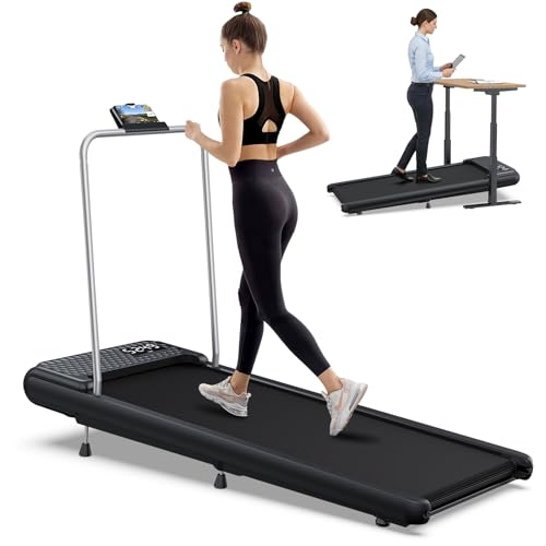 WELLFIT Walking Pad Handle Bar, 2.5HP Quiet Treadmill