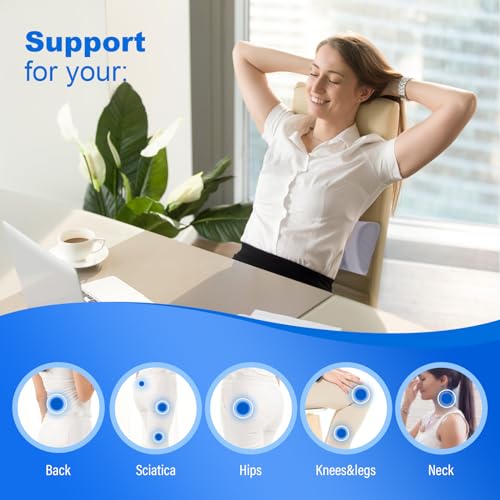 Fousupdt LUMBAR SUPPORT PILLOW FOR BED Memory Foam Back Pillow For Sleeping, Back Support Pillow For Lower Back Pain Relief, Lower Back Pillow For Sleeping, Lumbar Pillow thumb #4