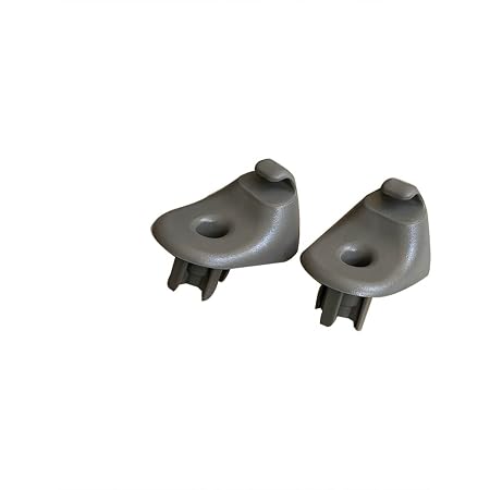 2-Piece Tan Sun Visor Holder Clips - Fits Chevy Silverado, Tahoe, Yukon 1992-1998