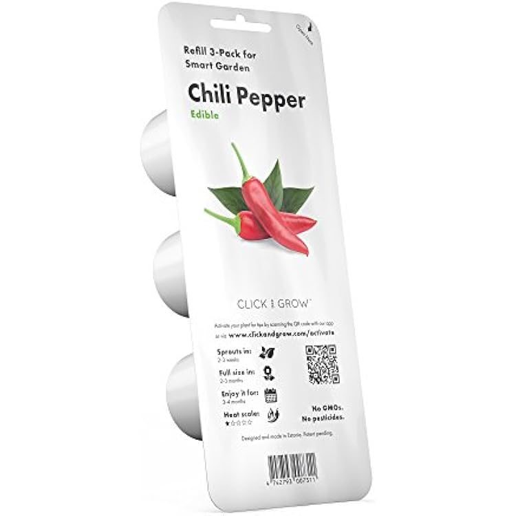 Click and Grow Chili Pepper Plant Pods, 3-pack