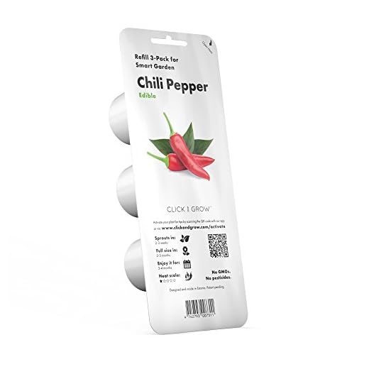 Click and Grow Smart Garden Chili Pepper Plant Pods, White, 3-pack
