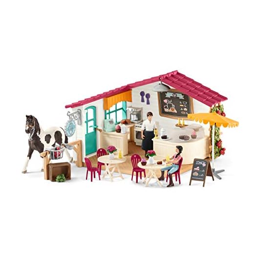 Schleich Horse Club Playset Café des Cavaliers, 42519, Multicolore