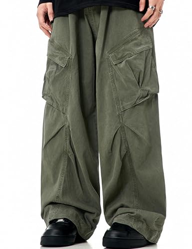 Cargo Pants Y2k Baggy Streetwear Jeans Hip Hop Demin Joggers Wide Leg Baggy Parachute Pants for Men3