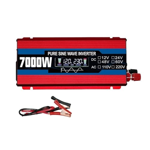 Convertisseur de puissance pur sinus 7000W 12V 110V pour camping-car