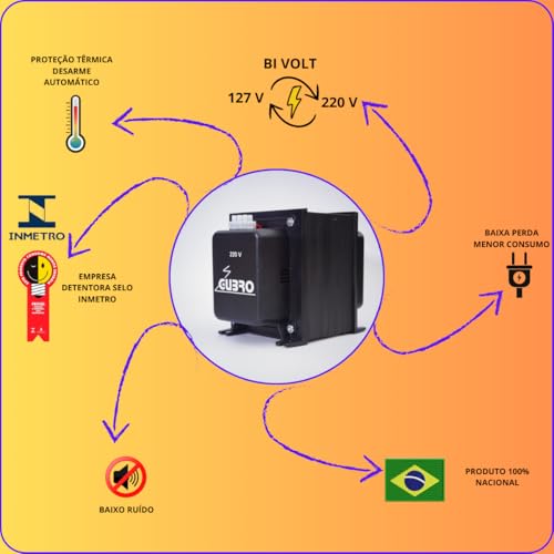 AUTO TRANSFORMADOR 7000 VA AR 18.000 SPLIT COM BLOCO TERMINAL
