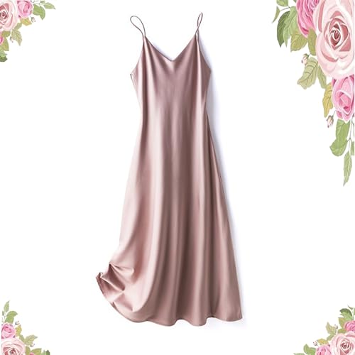 Robe longue à bretelles en satin pour vos soirées d'été chic