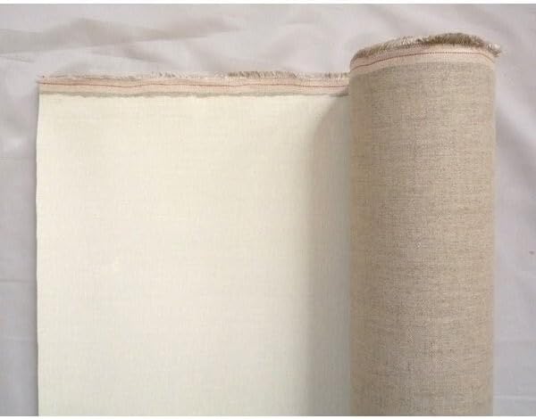 画材 ロールキャンバス A1 麻中細目 アクリル画・油絵画用 144cmX10m