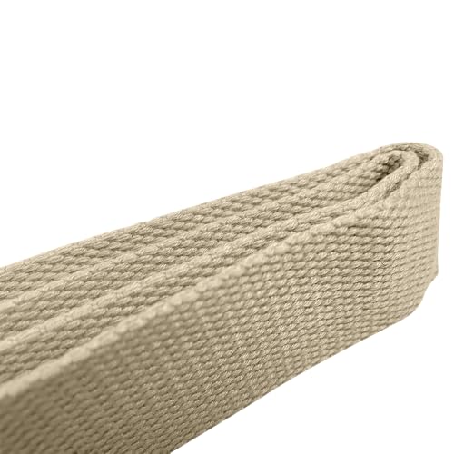Oneyijun Tressé Toile Ceinture Femmes Hommes avec Double Argent Métal Boucle d'anneau en D Décontractée Unisexe 113cm – vue 4