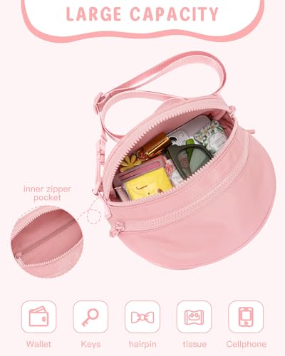 Image of Gitus Gifts for 6 7 8 9 10 Year Old Girls Purse Mini Nylon Crossbody Shoulder Bum Bags with Adjustable Straps