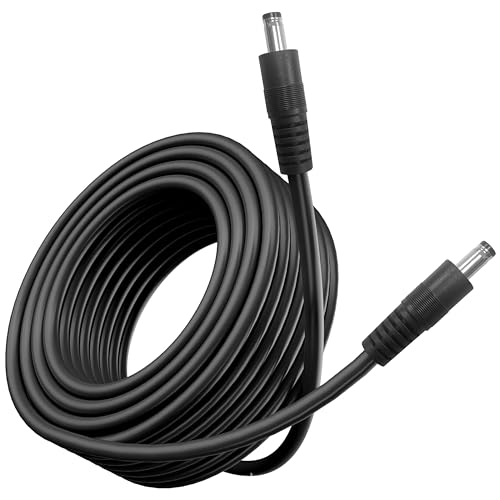 DC Power Extension Cable for Starlink Mini,Replacement for Starlink Mini DC Power Cord,Outdoor Waterproof DC Male to DC Male Power Charging Cable for Starlink Mini Accessories (2M/6.5FT)