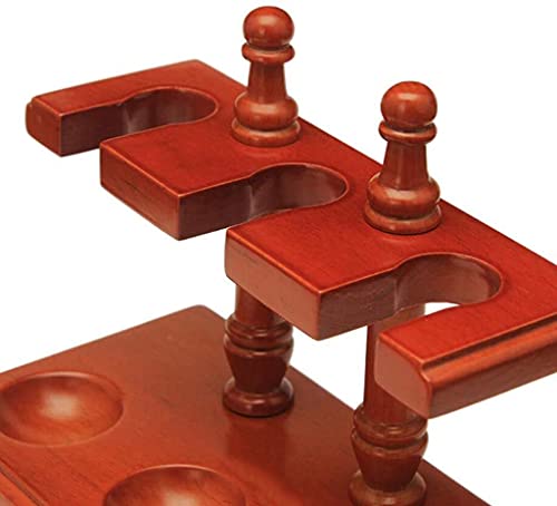 Bmink Wooden Tobacco Pipe Rack, Pipe Display Rack Tobacco Pipe Stand - Pipe Rack For 3 Smoking Pipe - Wooden Straight Row Handmade Cigar Accessories #TOP3