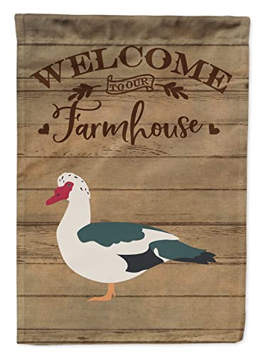 Caroline's Treasures CK6808CHF Muscovy Duck Welcome House Flag Large Porch