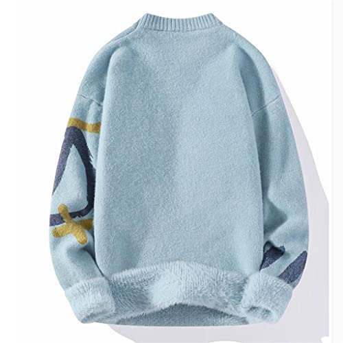 Pull hiver épaissi en maille tricotée haut chaud de qualité supérieure - 3