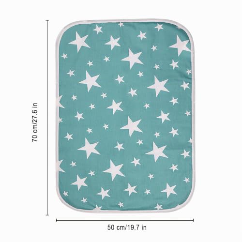 Miniatura 4 de Almohadilla Para Cambiar Pañales Para Bebés,Paquete De 3 Piezas Suave Transpirable Impermeable Multifunción Almohadilla Para Incontinencia De Adultos, Hoja De Pañales Lavable 50x70cm