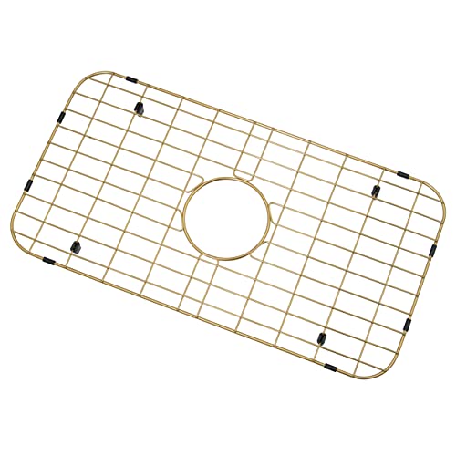 Lonsince Gold Sink Protector,24 15/16" X 13 1/8" Kitchen Sink Grid Gold,Stainless Steel Sink Protector,Sink Bottom Grid,Sink Grate #TOP1