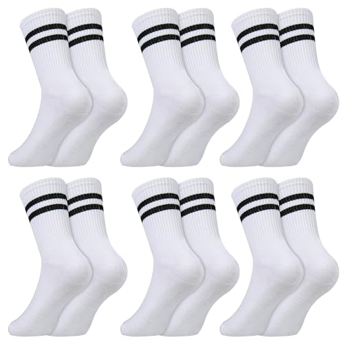 FEISIGE 6 Pairs Sports Socks - Breathable Ankle Cotton Liners for Gym, Leisure & Everyday Wear, Multipack for Men & Women, Size 5-11
