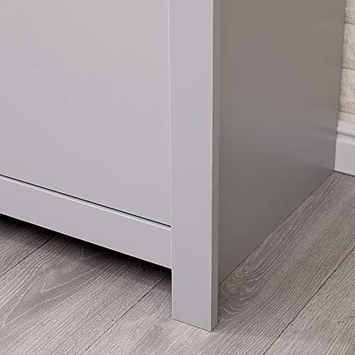 CFDZ CF Furniture Wardrobe with Shelf Bedroom Accessories,Bedroom Furniture,Assembly Needed, Grey+Oak,79x49.5x180cm