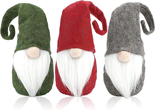 VGOODALL Figura decorativa de Navidad, 3 Papá Noel sueco, Santa Tomte Gnom, enano escandinavo para regalo de Navidad Cover