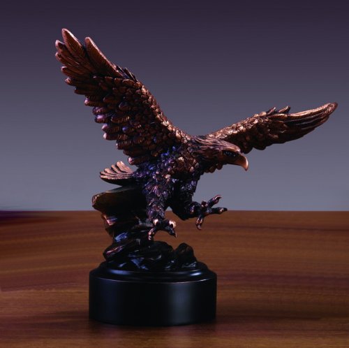 Bronze Finish Flying American Eagle Statue - Sculpture #TOP30