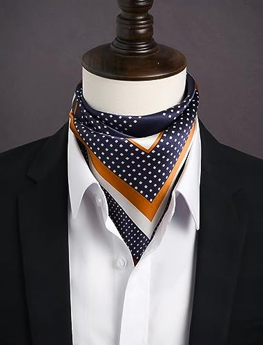 Image of ANDANTINO 100% Mulberry Silk Scarf -21 inch Square Neckerchief with Gift Packed