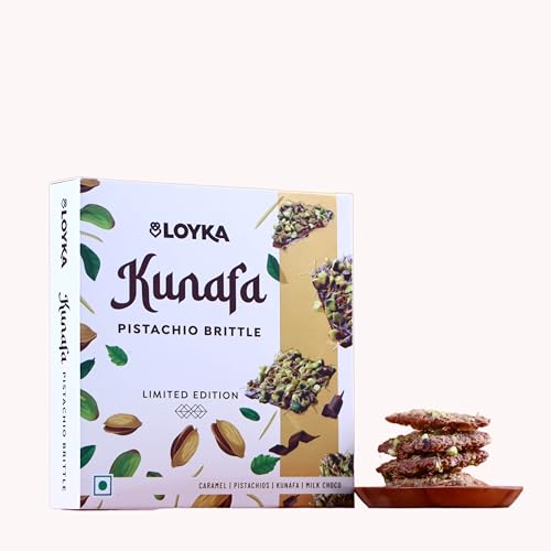 Image of Loyka Kunafa Pistachio Brittle (4 pcs) Premium brittle with Caramel, Pistachio & Kunafa Crunch
