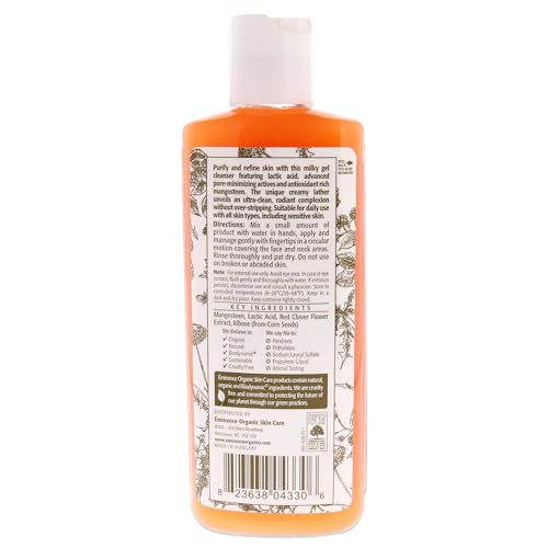 Eminence Organic Skincare Mangosteen Daily Resurfacing Cleanser, 4.2 Ounce β image 2
