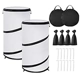 冬の植物カバー - ポップアップフロストプロテクター、低木&野菜用冬の植物カバー|屋外庭、裏庭、鉢植えのポップアップ凍結保護|再利用可能な多機能温室