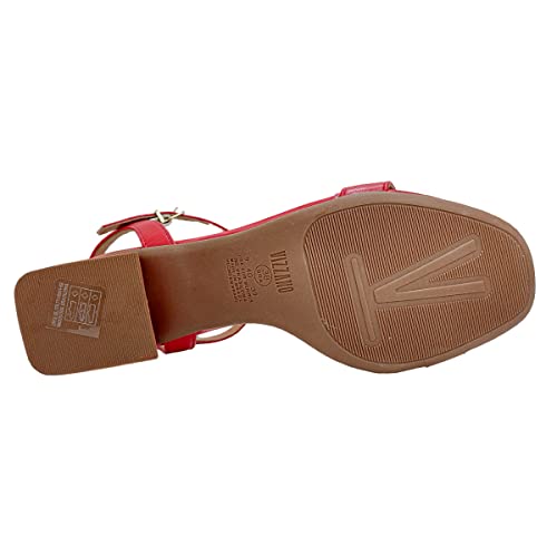 Sandália Casual, Vizzano, Feminino, Vermelho, 39
