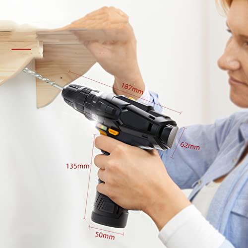 Equipment Werkzeug Wiederaufladbare Bohrmaschine Haushaltshand Elektrobohrmaschine Elektroschrauber Stufenloser… – Bild 8