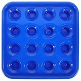 CONGARTENO Porta Palle da Biliardo in Plastica Resistente Vassoio da Biliardo Portatile 16 Fori Vassoio per Trasporto e Stoccaggio Palle per e Tornei