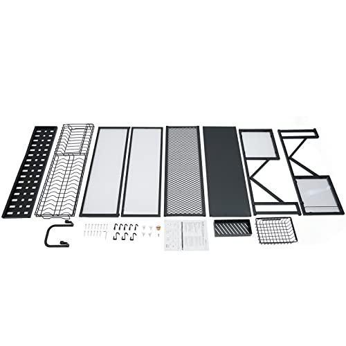 Loyalheartdy Over Sink Dish Drying Rack With Dust-Proof Cabinet Doors, 2 Tier Large Storage Kitchen Dish Drainer Rack Space Saver Shelf Holder, 33.5 "L X 13.6 "W X 32.2 "H #TOP7