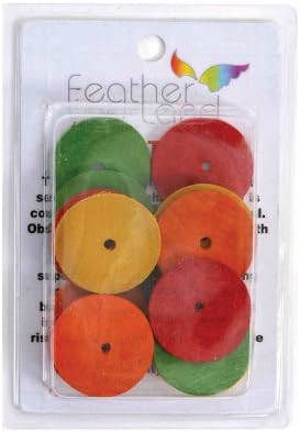 Paradise 1-1/2-Inch Diameter by 1/8-Inch Wood Disks Bird Toy