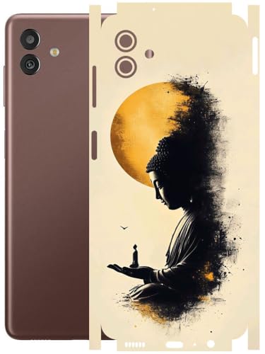 Image of AtOdds - Full Body Back Screen Guard Protector Film - Lamination Wrap Skin Sticker Compatible with Samsung Galaxy M13 (5G) | Scratchproof Matte Finish (Divine)