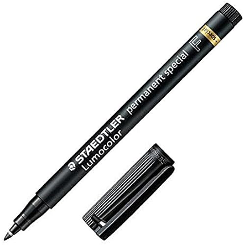 STAEDTLER Pack Of 3 Lumocolor Permanent Marker PensSpecial 319F Fine Tip - Black
