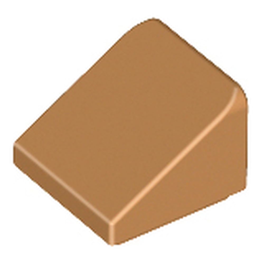 LEGO Building Blocks Slope 30 Degrees, 1 x 1 x 2/3, Part 54200, Choose Your Colour (Medium Nougat, 10, Bricks)