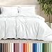 Bare Home Duvet Cover and Sham Set - Twin/Twin Extra Long - Premium 1800 Ultra-Soft Brushed Microfiber - Hypoallergenic, Easy Care, Wrinkle Resistant (Twin/Twin XL, Cool White)