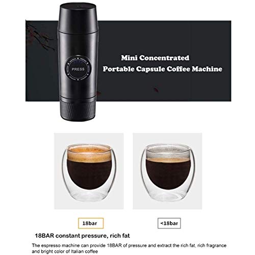 Coffee Grinders Portable Espresso Machine Capsule One-Button Operation Coffee Machine for Outdoor Sports/Home/Office Compact Travel Coffee Maker - Image 3