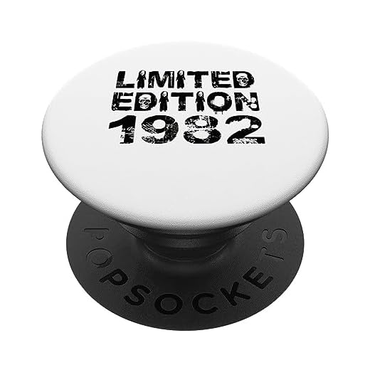 Edición limitada 1982 Cumpleaños 1982 Edición Cumpleaños PopSockets PopGrip Intercambiable