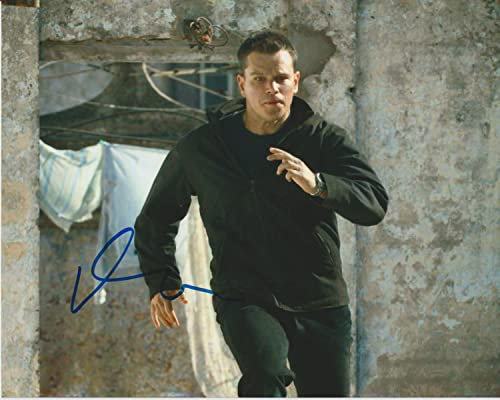 Matt Damon signed Jason Bourne 8x10 photo