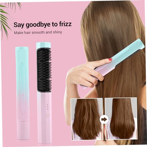 Brosse à lisser sans fil portable avec 3 températures - 3