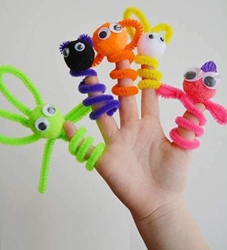 Image of 100Pcs Pipe Cleaners Craft Set | Chenille Stem Fuzzy Sticks DIY Craft Supplies for Art Projects Activities, Decorations, Flower Making, Modeling & Sculpting(Multi color)