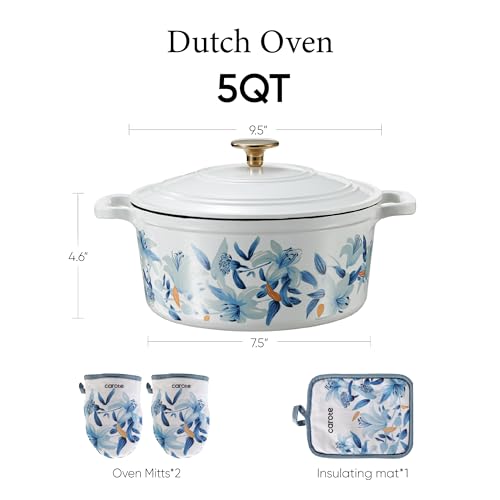 CAROTE 5 QT Cast Iron Dutch Oven thumbnail 2