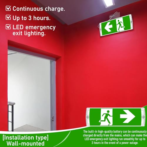 Éclairage d'urgence à LED pour sécuriser les coupures de courant avec batterie 3h - 4