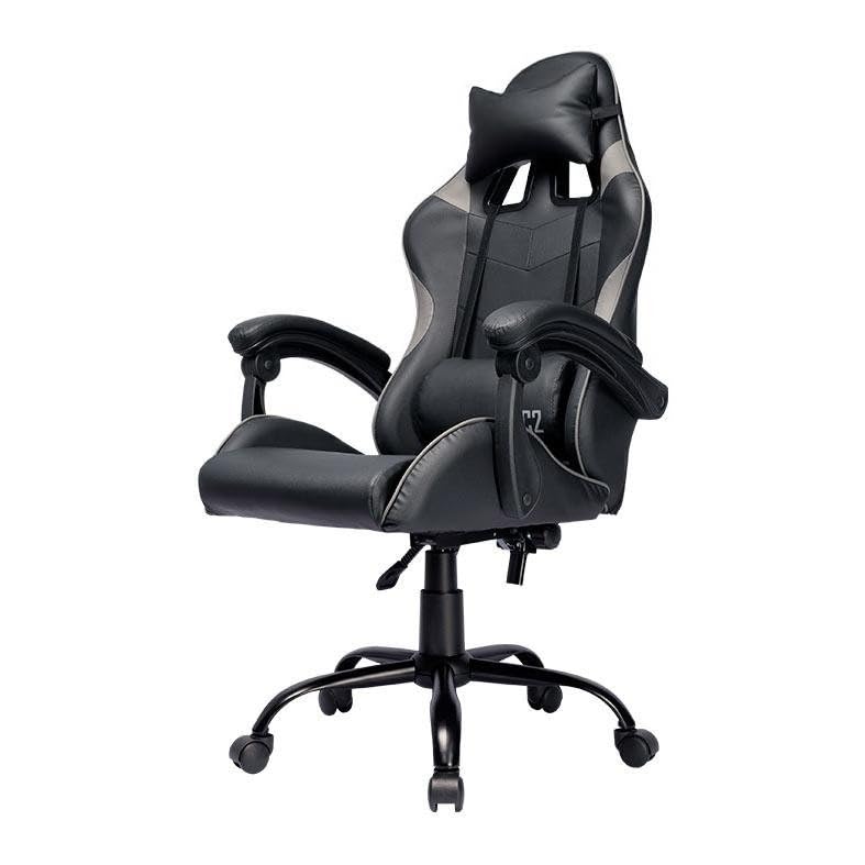 Cadeira Gamer Ergonômica TC2, Preto, Apoio Lombar Ajustável, Encosto Reclinável, Ideal para Jogos e Trabalho