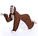 WOTOGOLD Animal Cosplay Costume New Sloth Adult Pajamas ,Medium,Brown