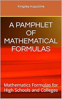 Amazon.com: A PAMPHLET OF MATHEMATICAL FORMULAS: Mathematics Formulas ...