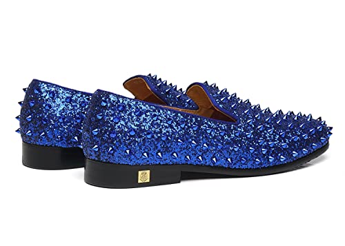 Image of Men's Studded Loafers Spikes Rivets Luxury Dress Wedding Party Prom Shoes