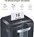 Bonsaii 16-Sheet Microcut Paper Shredder, 60-Minute Home Office Heavy Duty Shredder for CD/Credit Card, P-4 Level with 6-Gal Pullout Bin (C149-D)