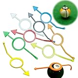 CHENNAN 10 Stück Pool-Billard-Trainingshilfe Ballpositionsmarkierung mit Sichtführung Snooker-Zielhilfe Zielhilfe für das Snooker-Training Billard Winkelball Training für Anfänger (Farbe zufällig)