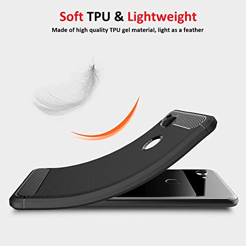Vultic Carbon Fiber Case for Google Pixel 3, Durable [Shock Absorption] Slim TPU Matte Lightweight Bumper Cover (Black) by VULTIC - Used condition - Image 6